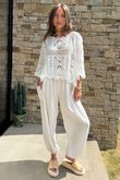Laundry B Avery Crochet Top White - 